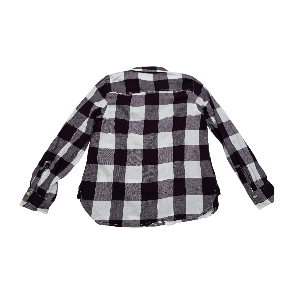 Camisa Tommy Hilfiger de algodón de Mujer color vino/blanco