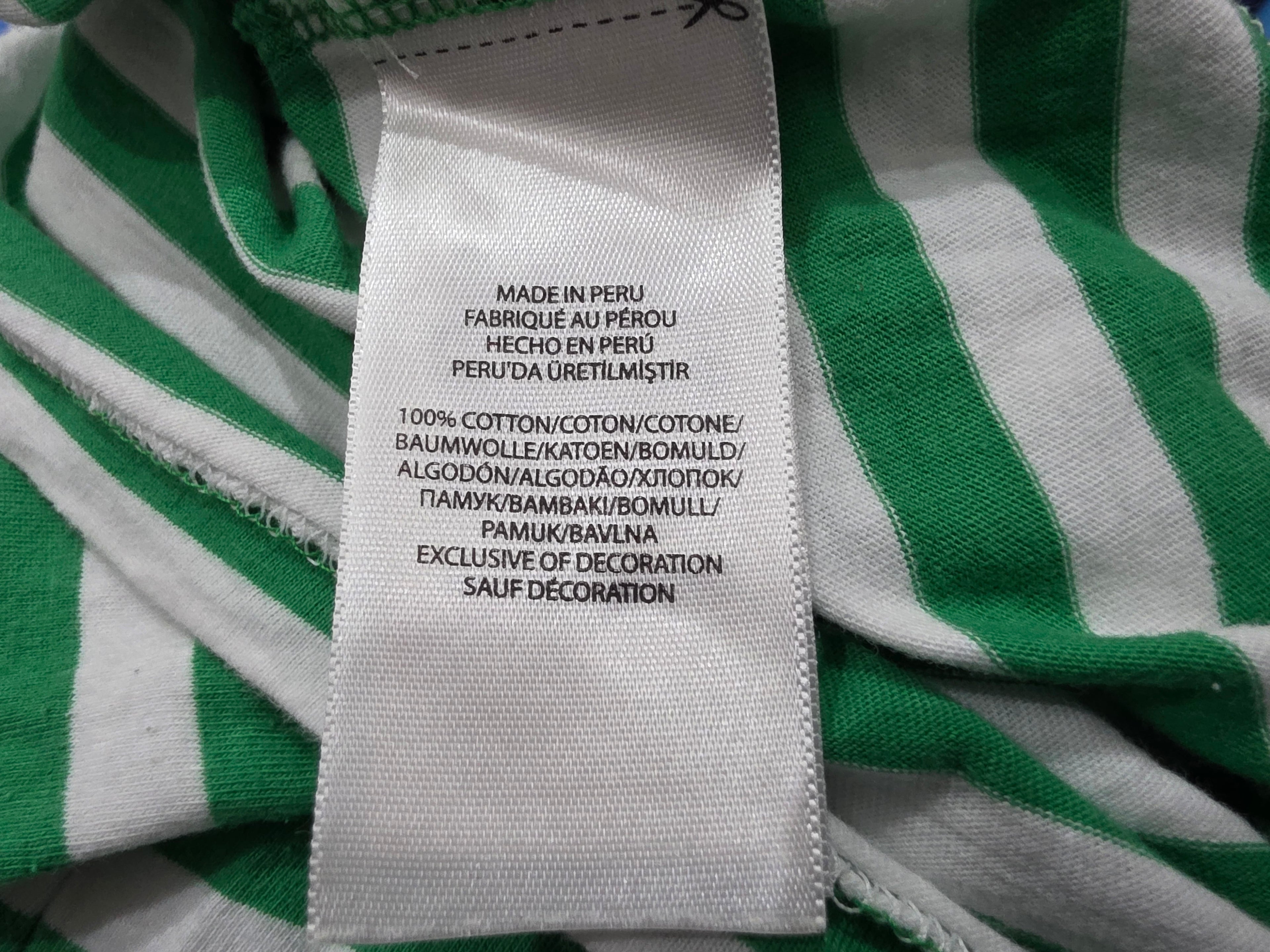 Playera Polo ralph lauren de Mujer verde rayada