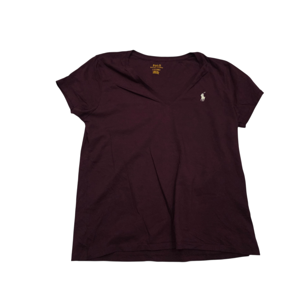 Playera Polo ralph lauren color bordo manga corta