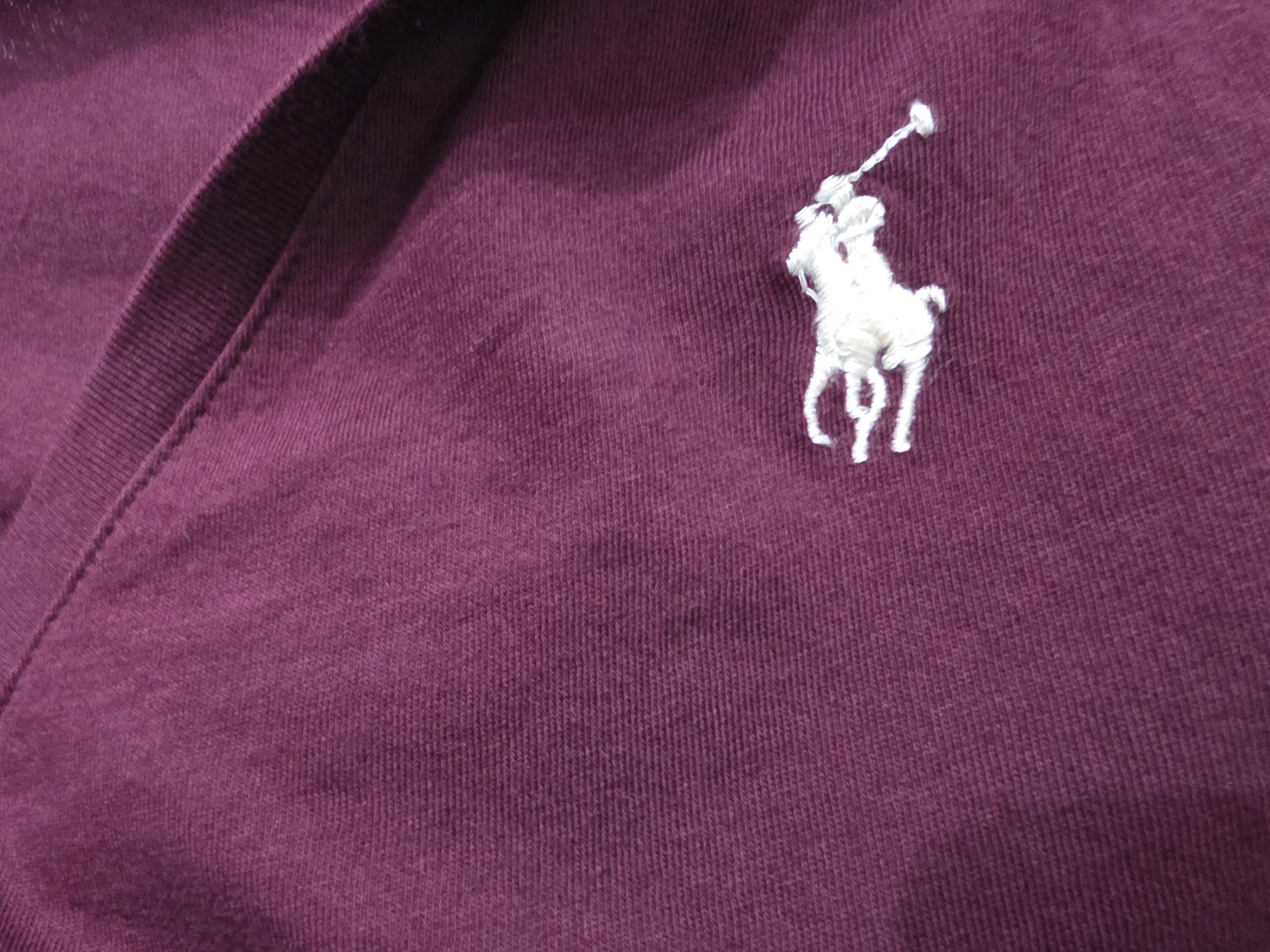 Playera Polo ralph lauren color bordo manga corta