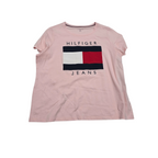 Playera Tommy Hilfiger rosa manga corta talla 1X