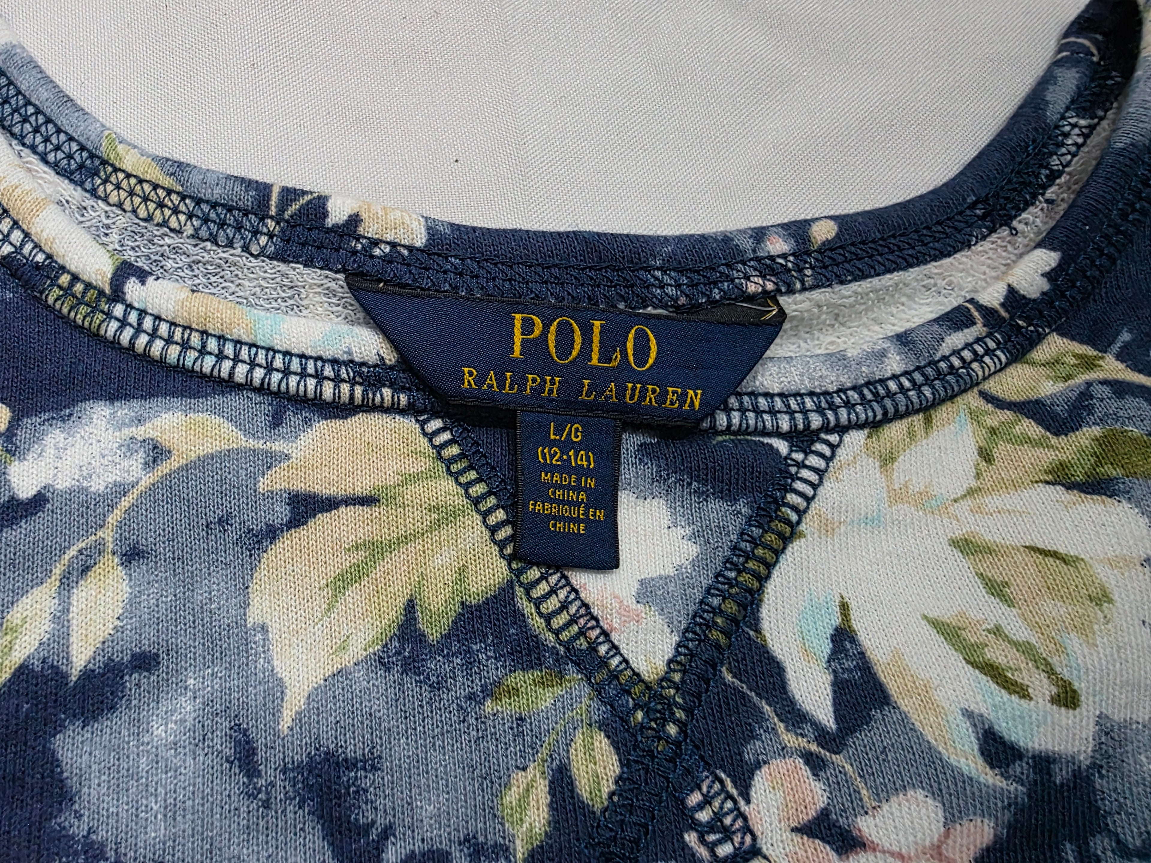 Sudadera Floreada Polo ralph lauren azul Grande Adolescente