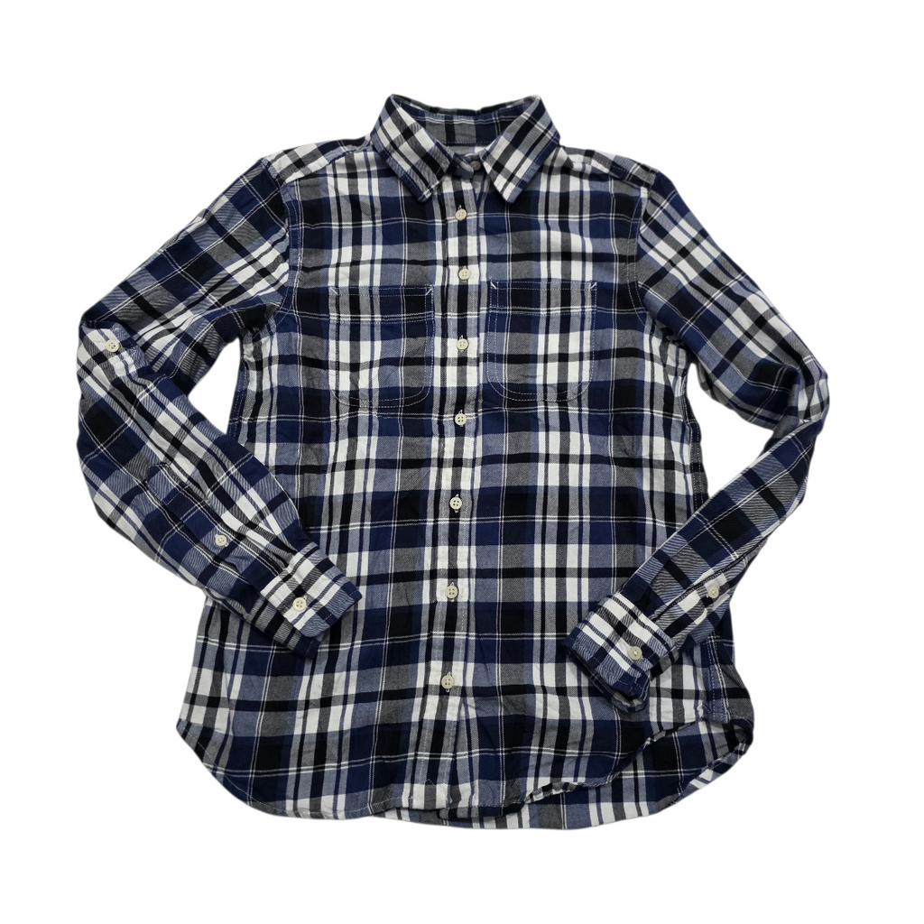 Camisa Ralph Lauren azul a cuadros manga larga de Mujer Extra Chica