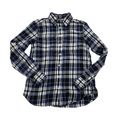Camisa Ralph Lauren azul a cuadros manga larga de Mujer Extra Chica