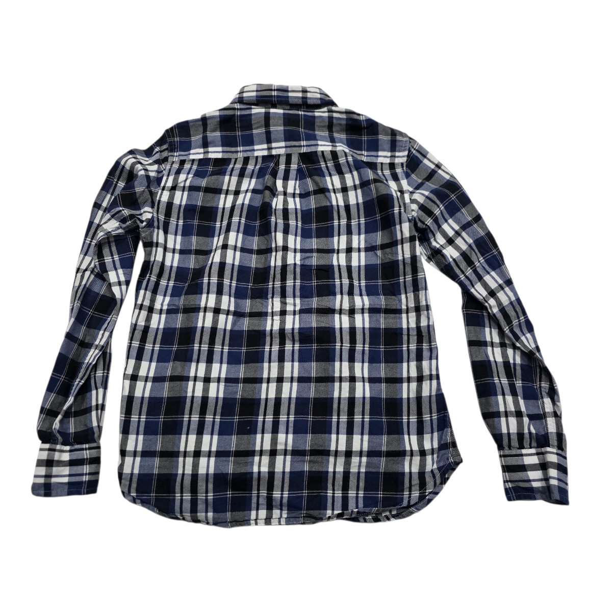 Camisa Ralph Lauren azul a cuadros manga larga de Mujer Extra Chica