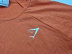 Playera Crop Top naranja de Mujer Talla Chica