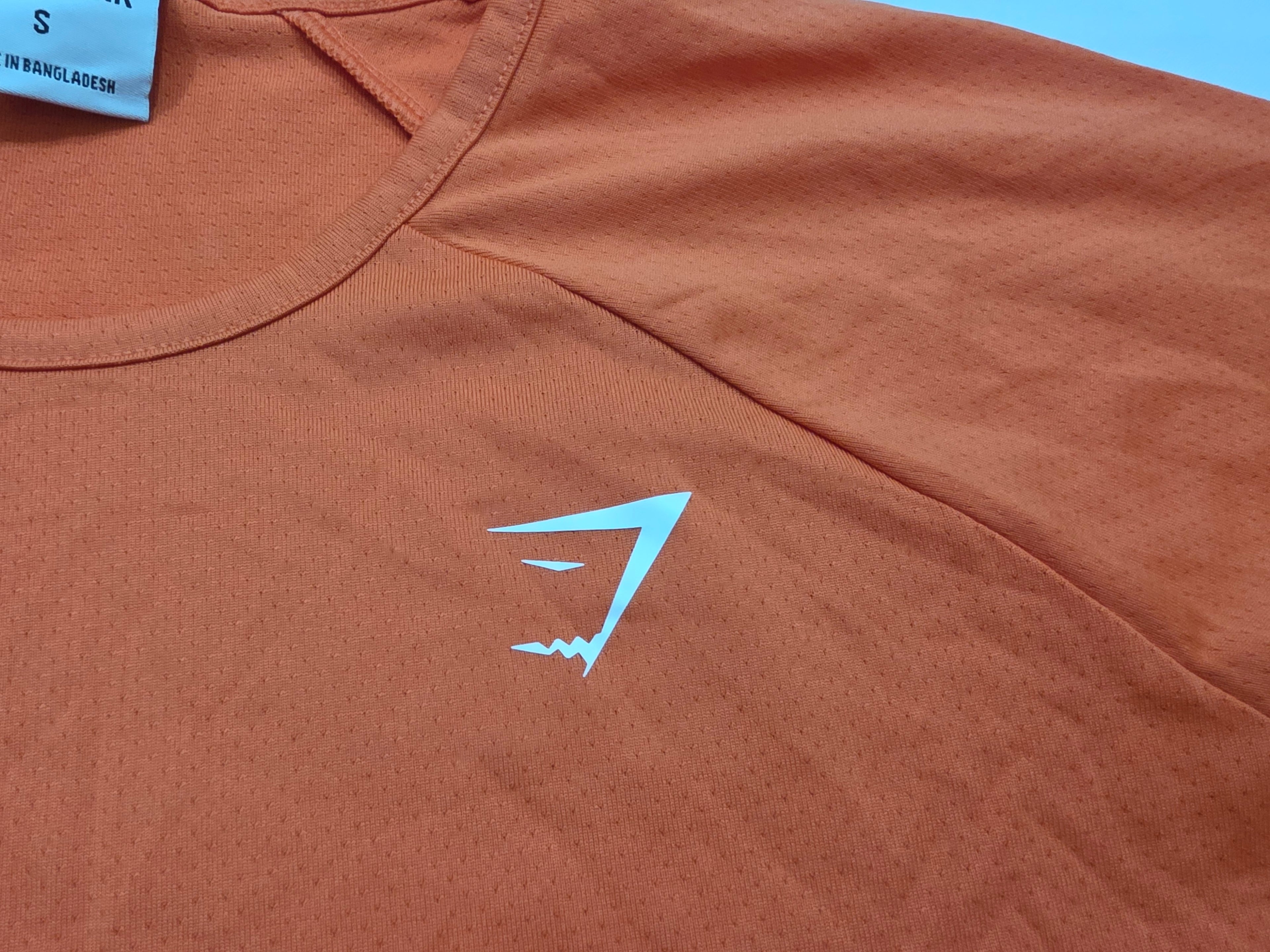 Playera Crop Top naranja de Mujer Talla Chica