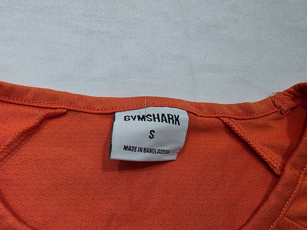Playera Crop Top naranja de Mujer Talla Chica