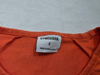 Playera Crop Top naranja de Mujer Talla Chica
