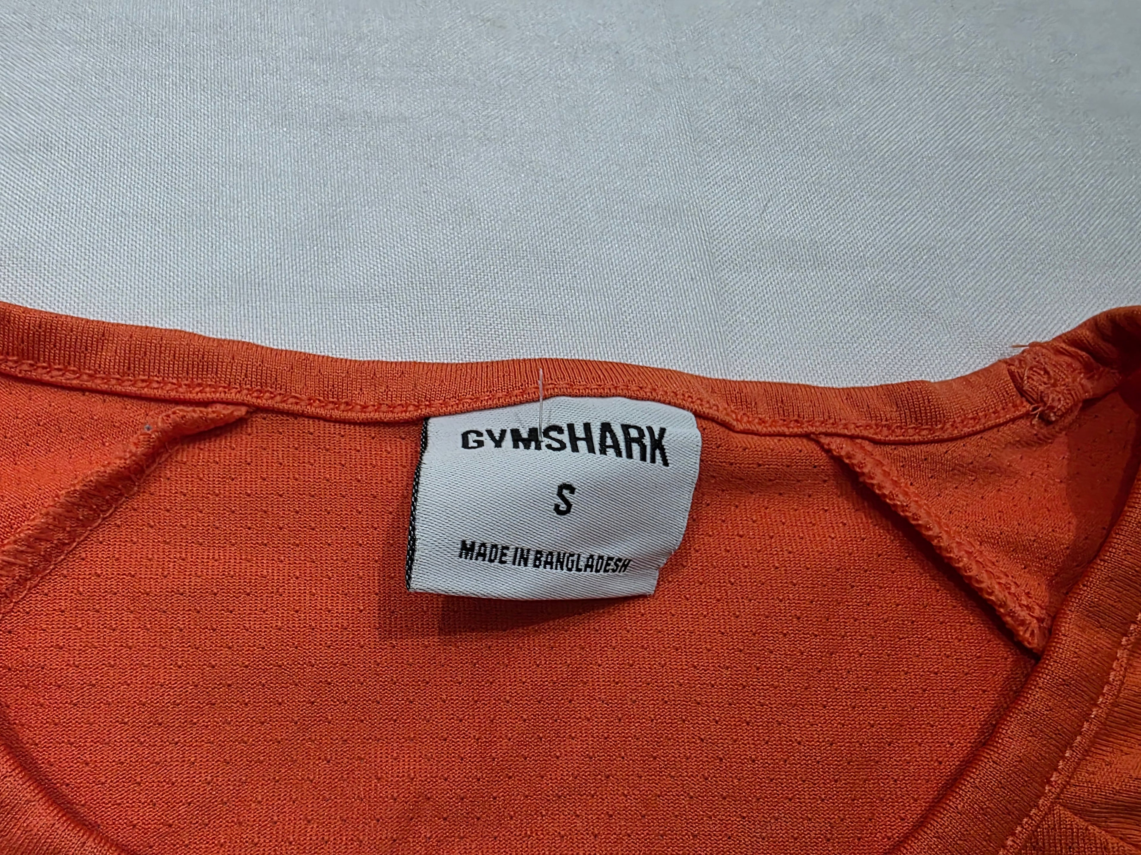 Playera Crop Top naranja de Mujer Talla Chica