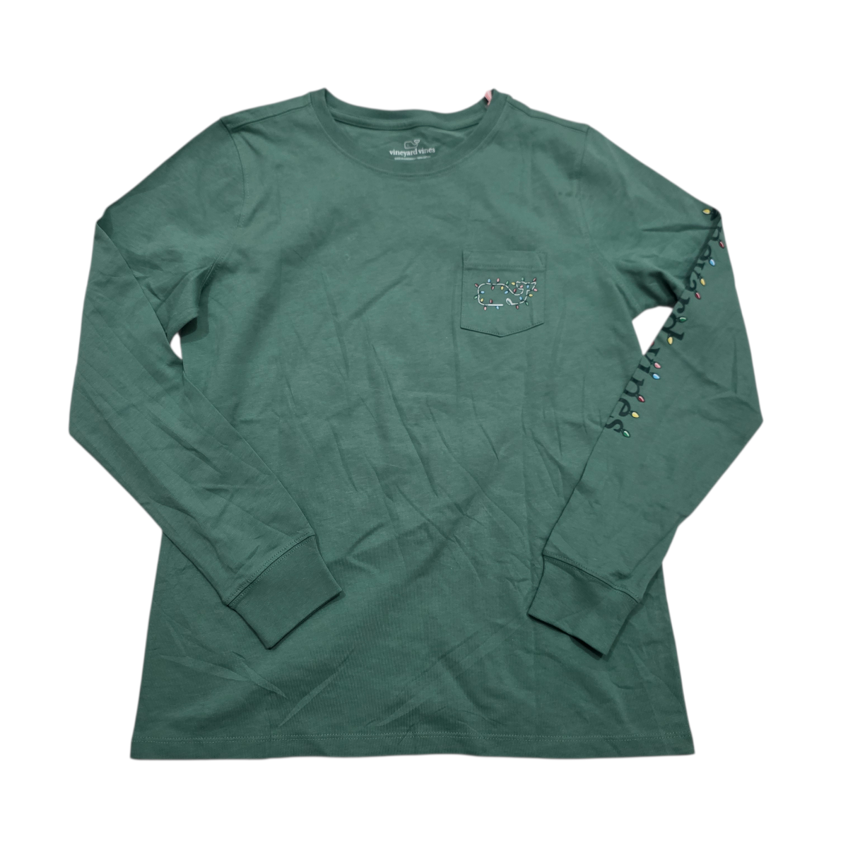 Playera Vineyard Vines verde opaco de Mujer manga larga