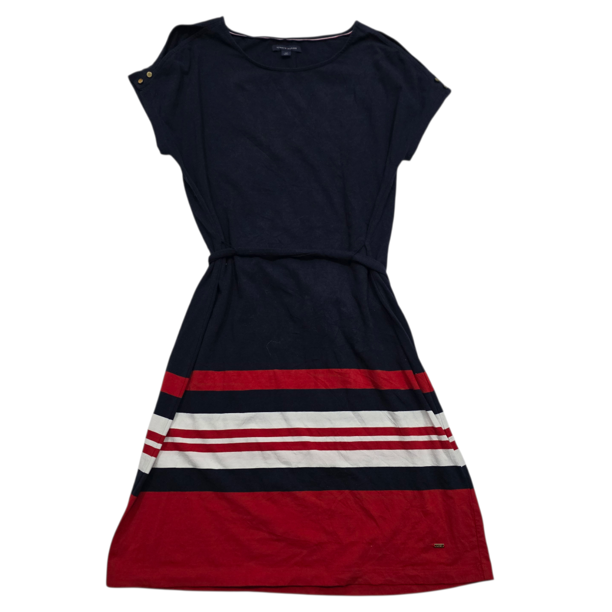 Vestido Tommy Hilfiger cuello redondo manga corta talla Chica de Mujer