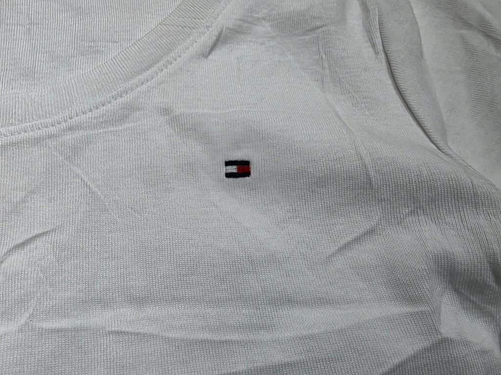 Playera Tommy Hilfiger manga corta de Mujer Mediana blanca
