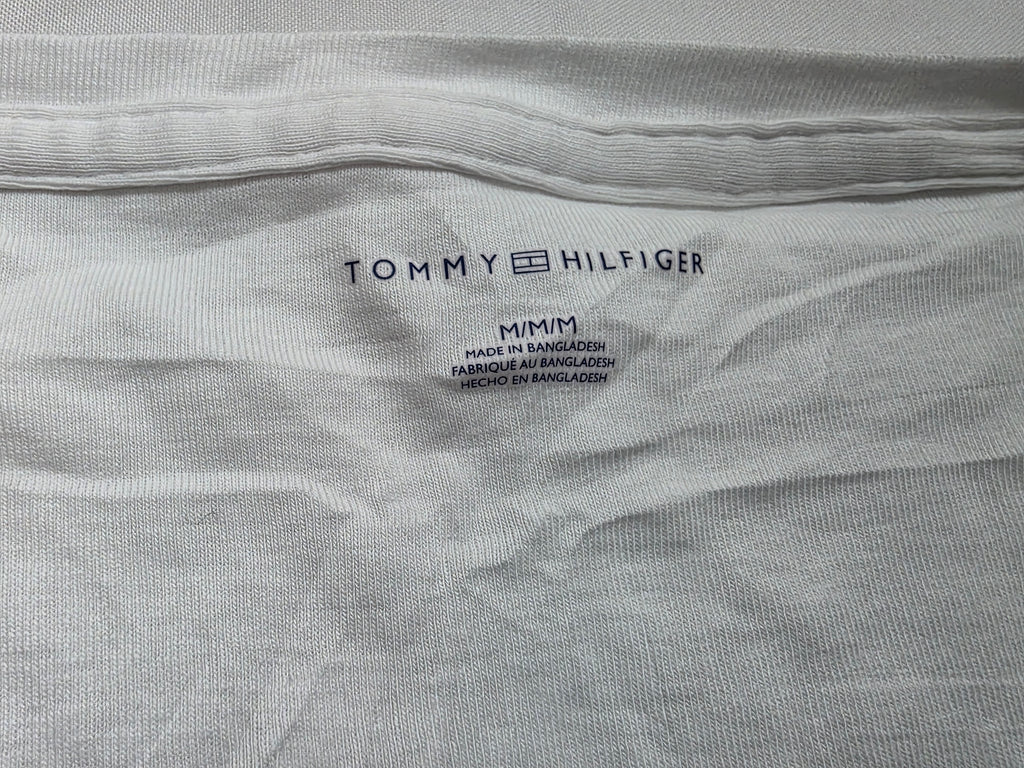 Playera Tommy Hilfiger manga corta de Mujer Mediana blanca