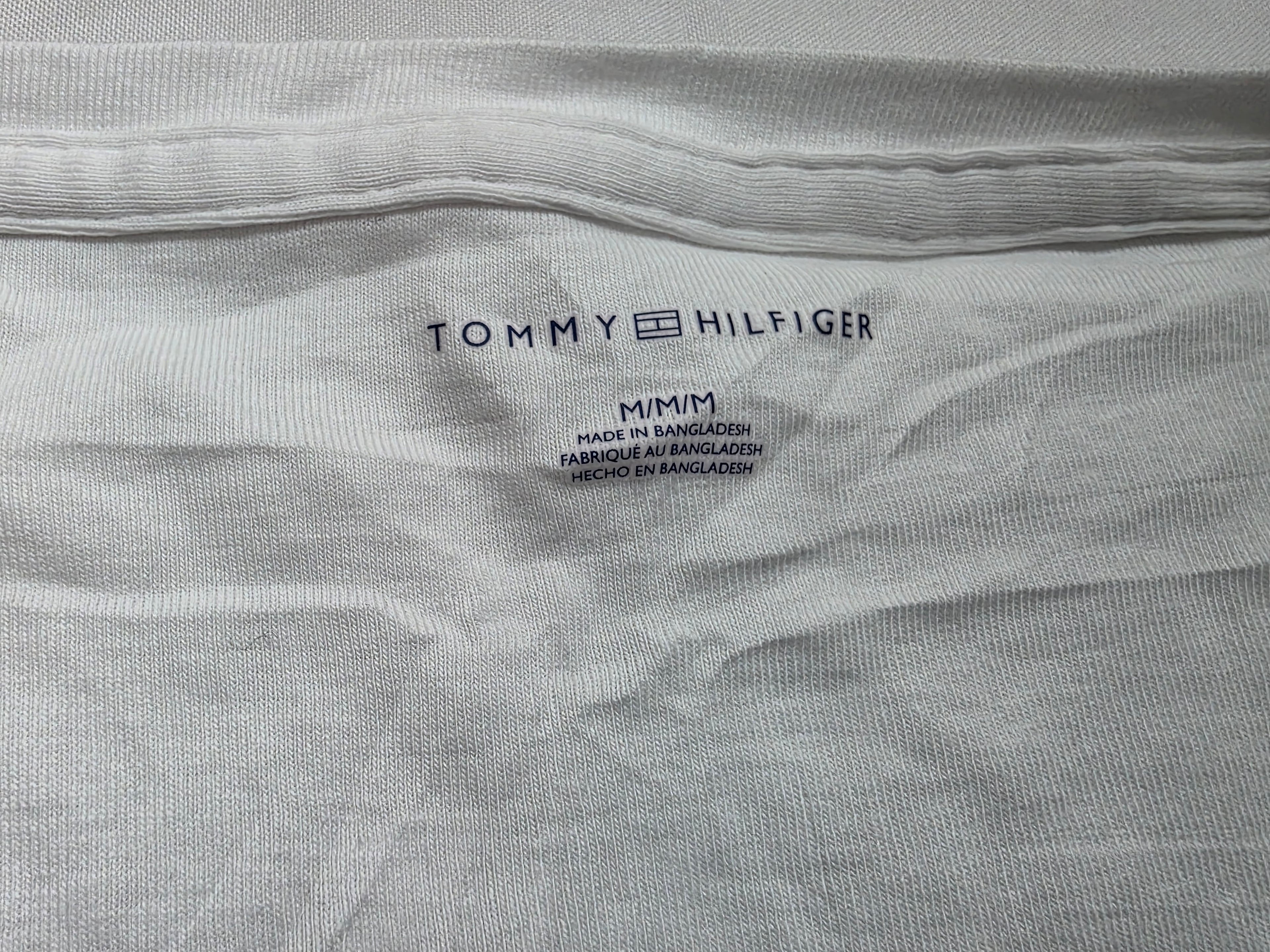 Playera Tommy Hilfiger manga corta de Mujer Mediana blanca