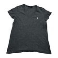 Playera Polo ralph lauren color gris poni Blanco mamga corta de Mujer Mediana