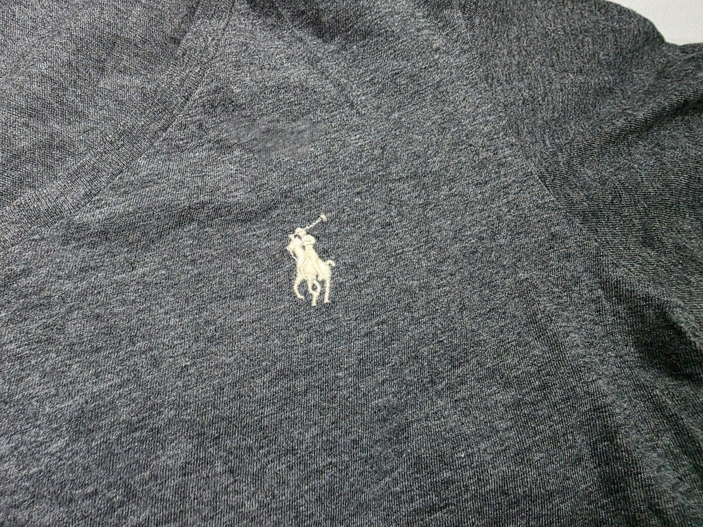 Playera Polo ralph lauren color gris poni Blanco mamga corta de Mujer Mediana