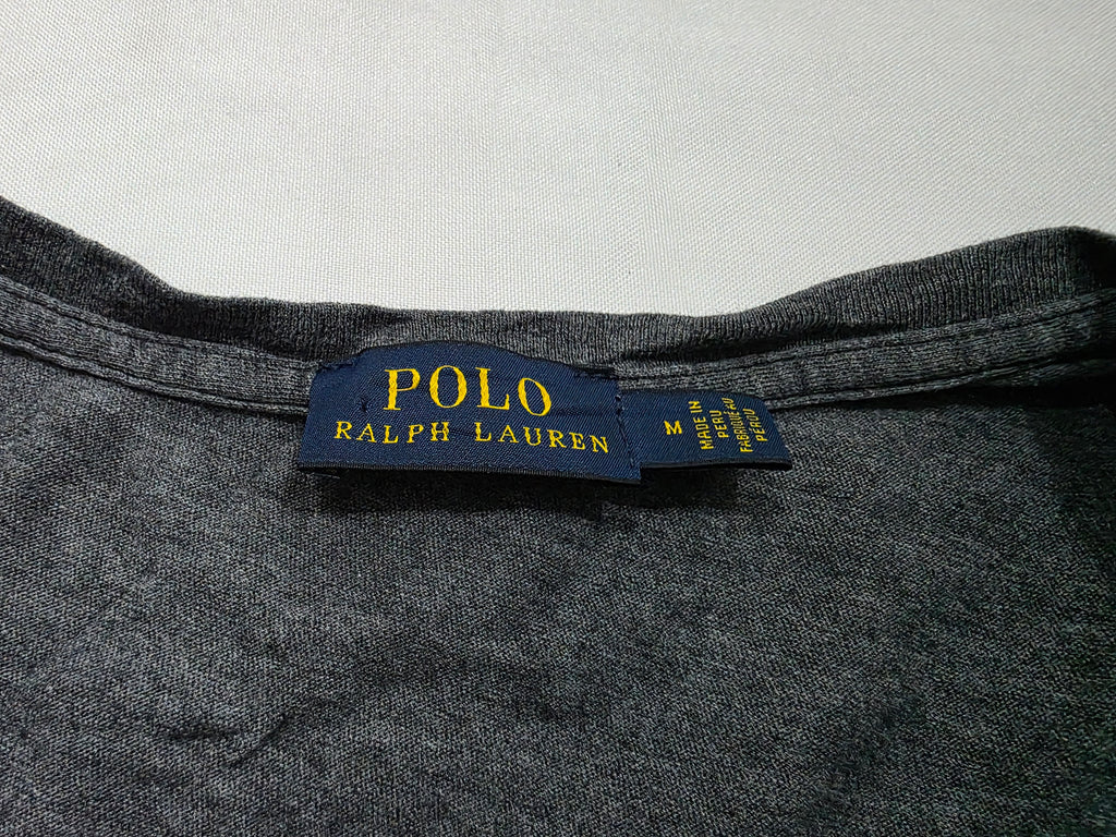 Playera Polo ralph lauren color gris poni Blanco mamga corta de Mujer Mediana
