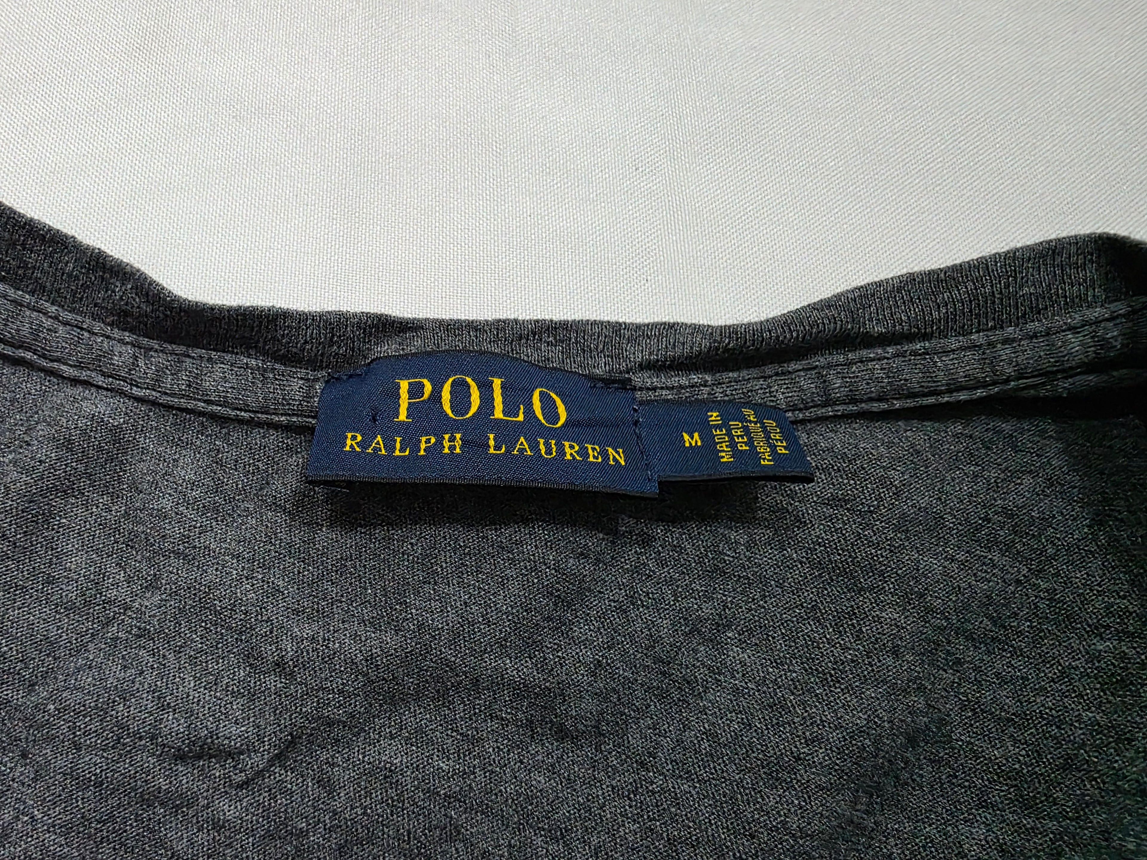 Playera Polo ralph lauren color gris poni Blanco mamga corta de Mujer Mediana