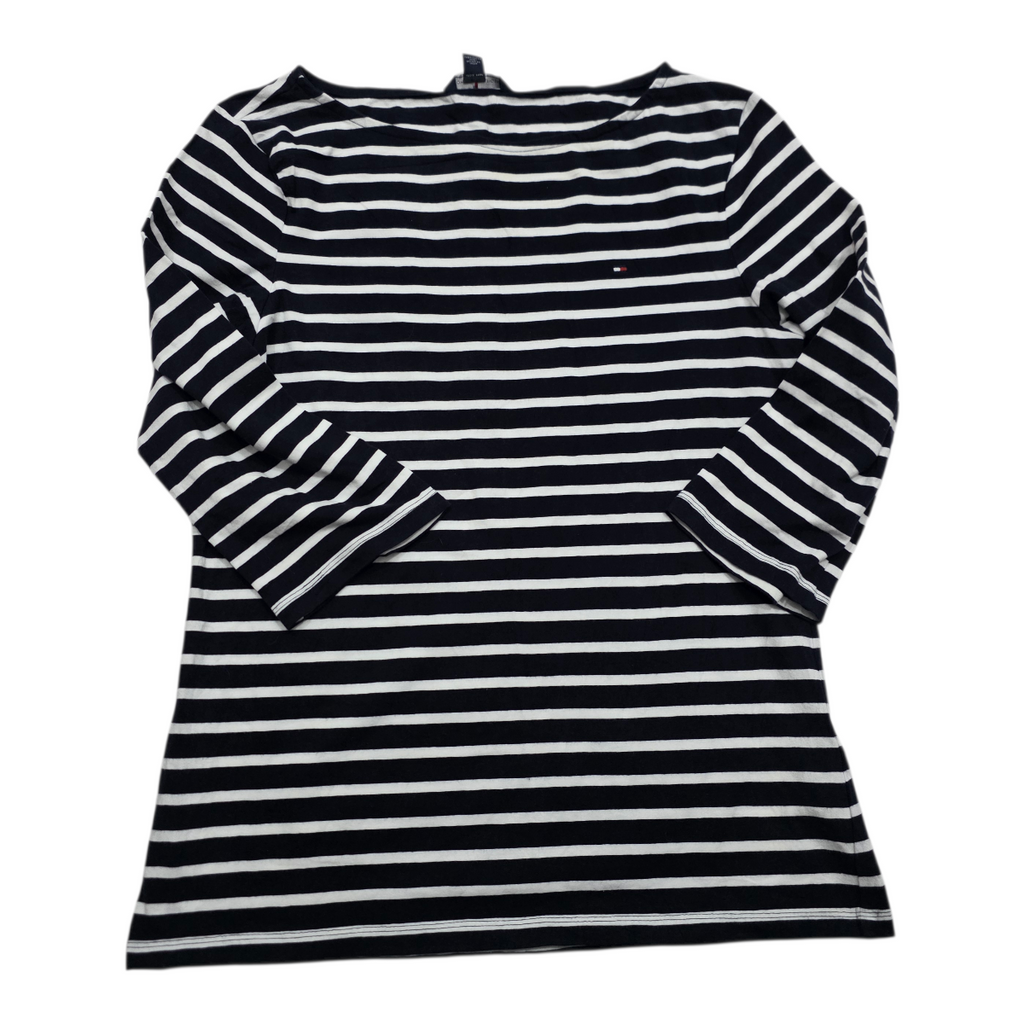 Playera Tommy Hilfiger de Mujer mamga 3/4 Grande rayada