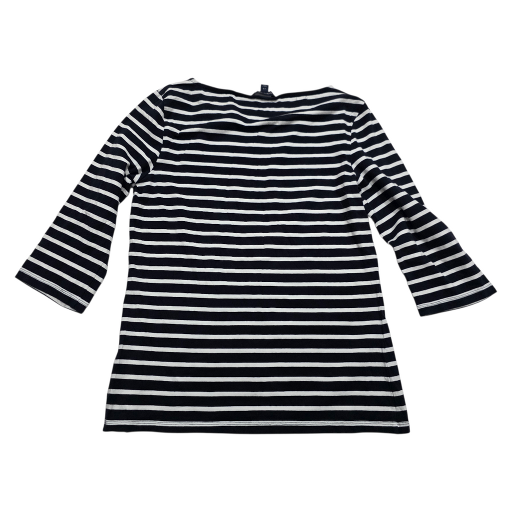 Playera Tommy Hilfiger de Mujer mamga 3/4 Grande rayada