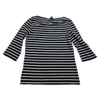 Playera Tommy Hilfiger de Mujer mamga 3/4 Grande rayada