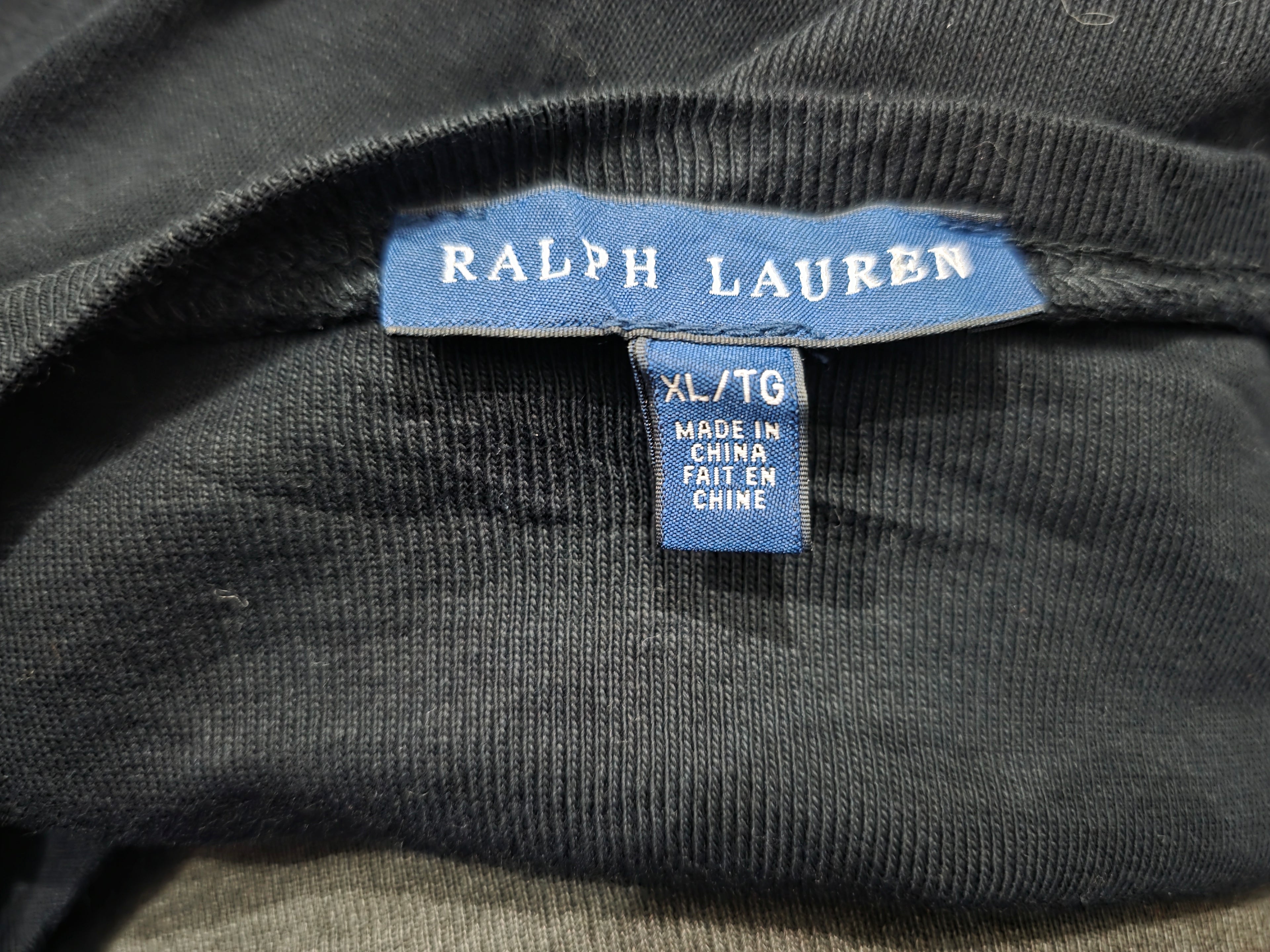 Playera Ralph lauren de Mujer color negro manga corta poni morado Extra Grande