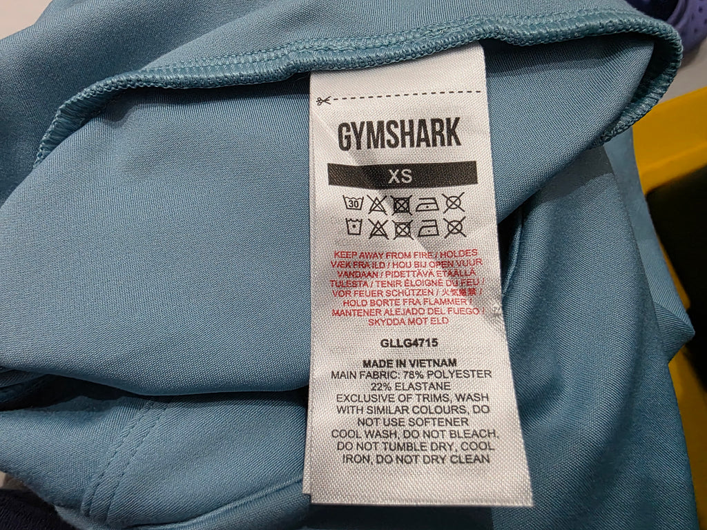 Legging GymShark azul brillante de Mujer Extra Chico