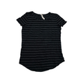 Playera Lululemon color negra rayada talla 4
