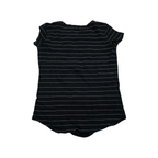 Playera Lululemon color negra rayada talla 4