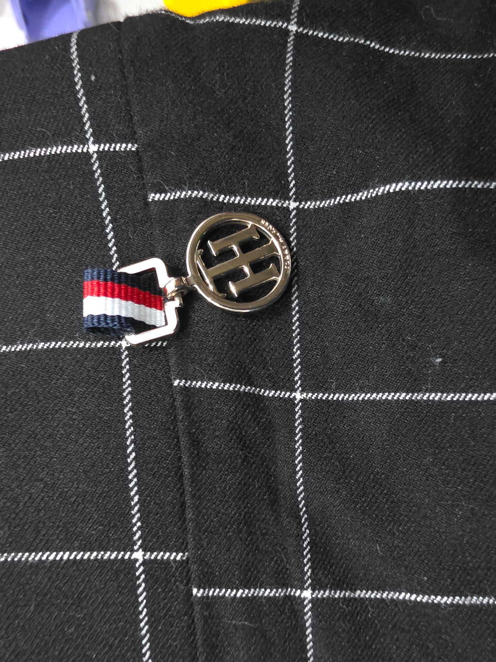 Legging Oxford Tommy Hilfiger negro a cuadros talla 4 de Mujer