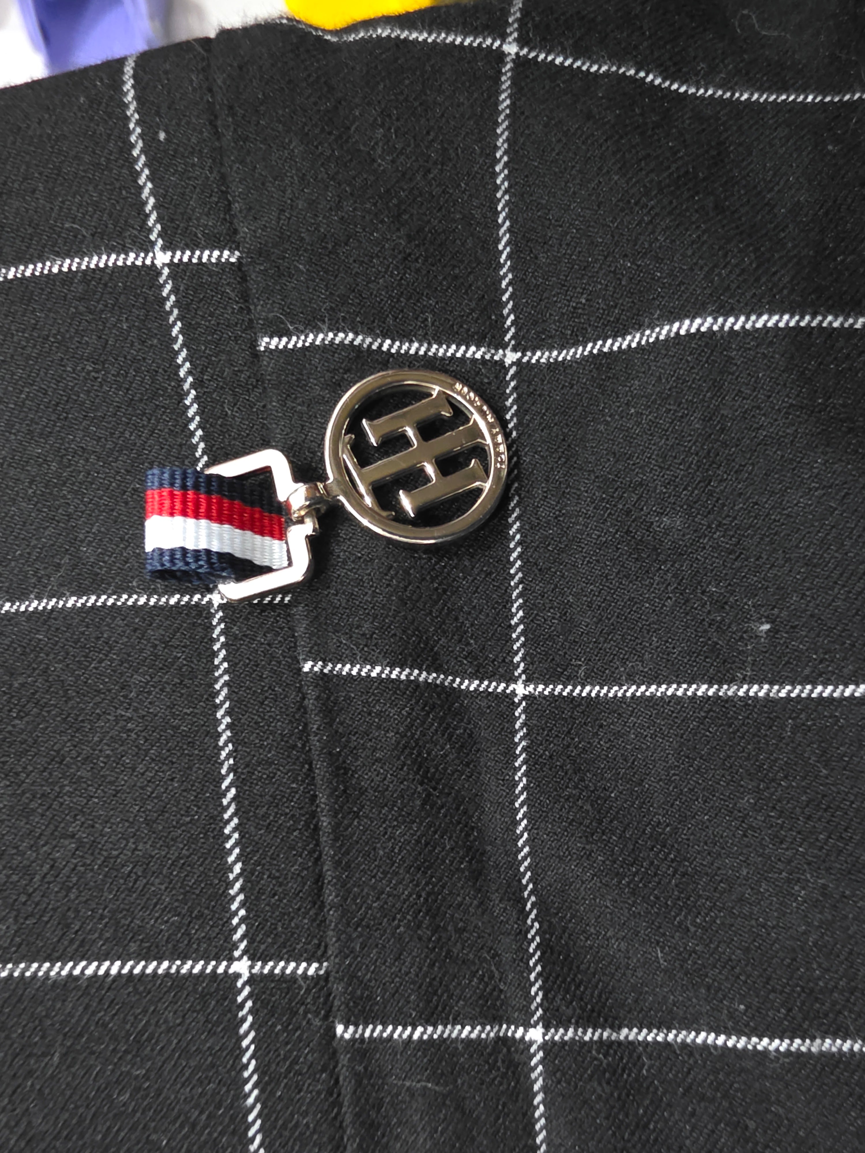 Legging Oxford Tommy Hilfiger negro a cuadros talla 4 de Mujer
