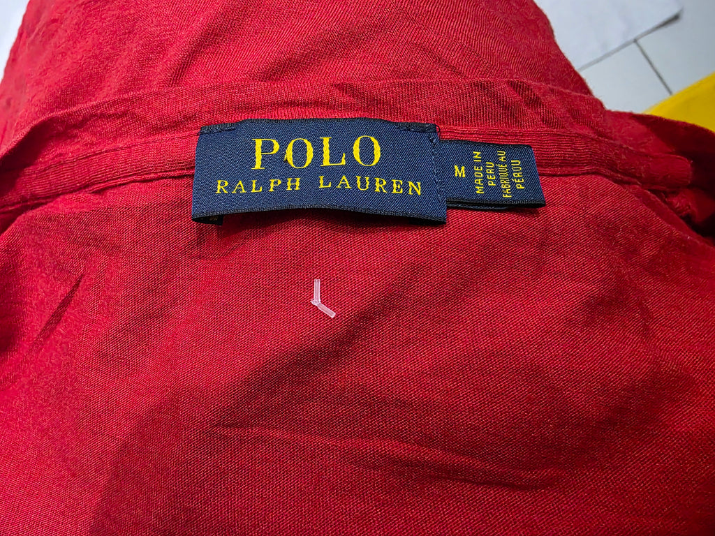 Playera Polo Ralph Lauren de Mujer color rojo poni azul