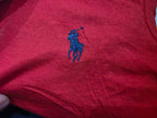 Playera Polo Ralph Lauren de Mujer color rojo poni azul