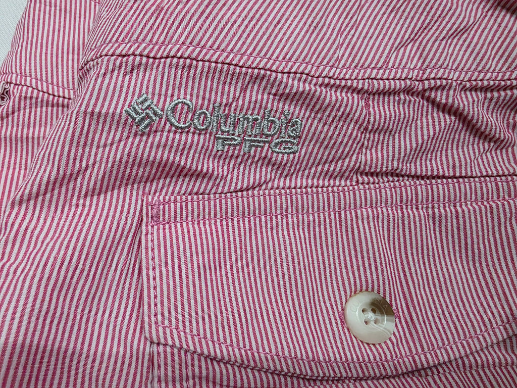 Short Columbia Omnishade sun protection color rosa rayado talla 10 de Mujer