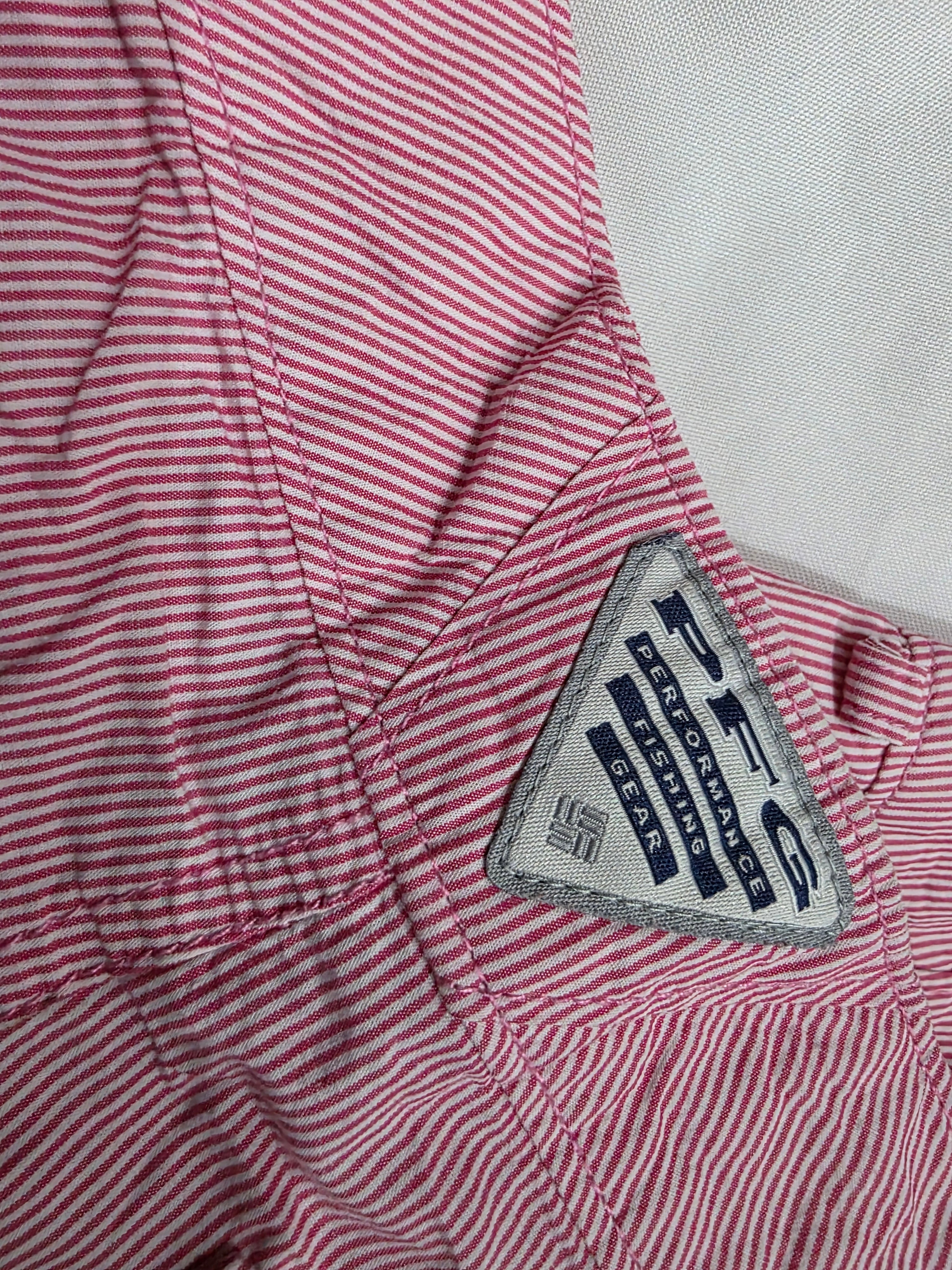 Short Columbia Omnishade sun protection color rosa rayado talla 10 de Mujer