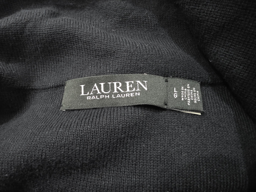 Sueter con botones Ralph Lauren Black de Mujer color negro