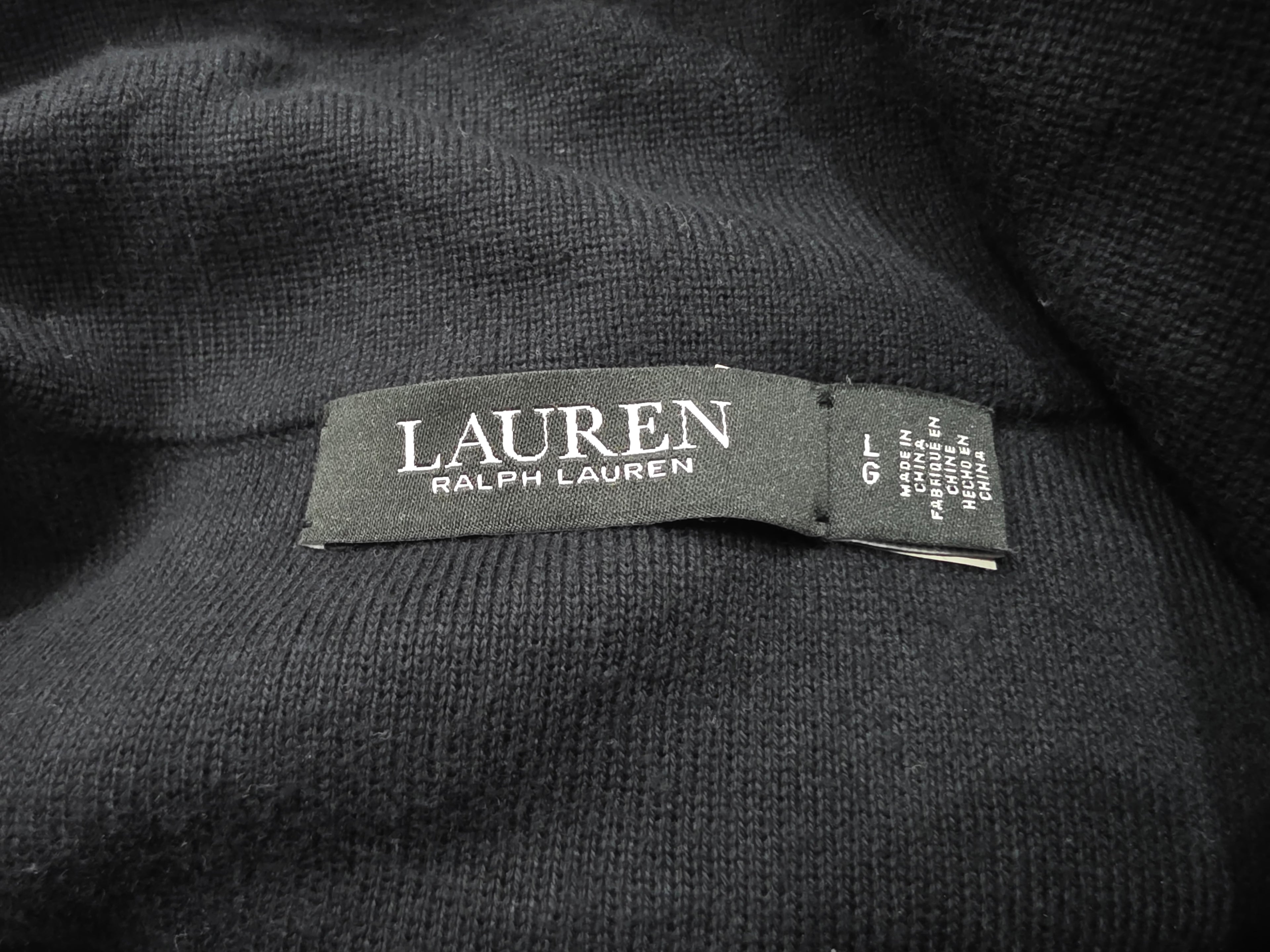 Sueter con botones Ralph Lauren Black de Mujer color negro