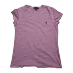 Playera Ralph lauren de Mujer rayada color rosa