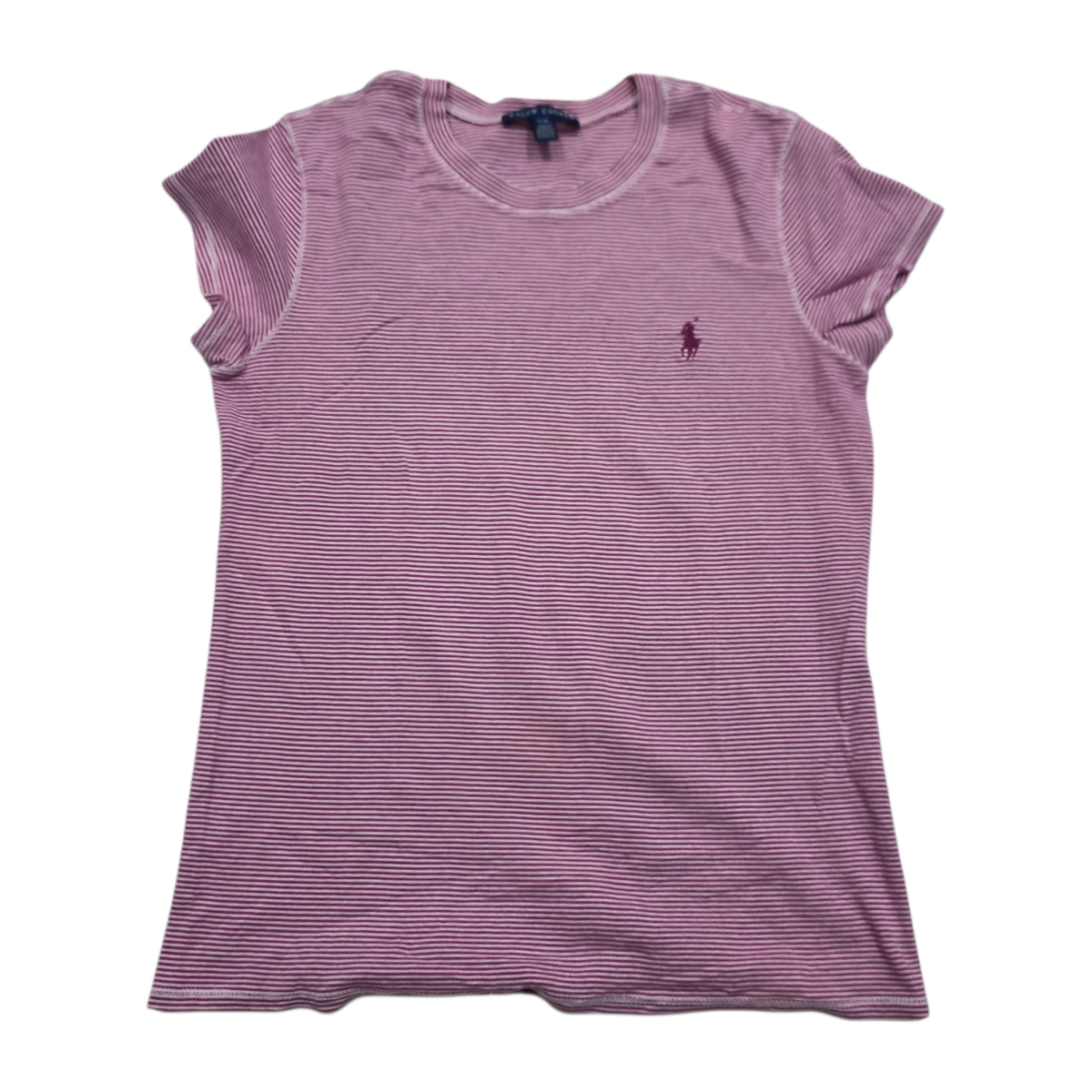 Playera Ralph lauren de Mujer rayada color rosa