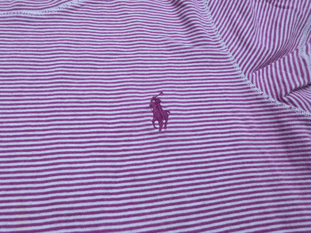 Playera Ralph lauren de Mujer rayada color rosa