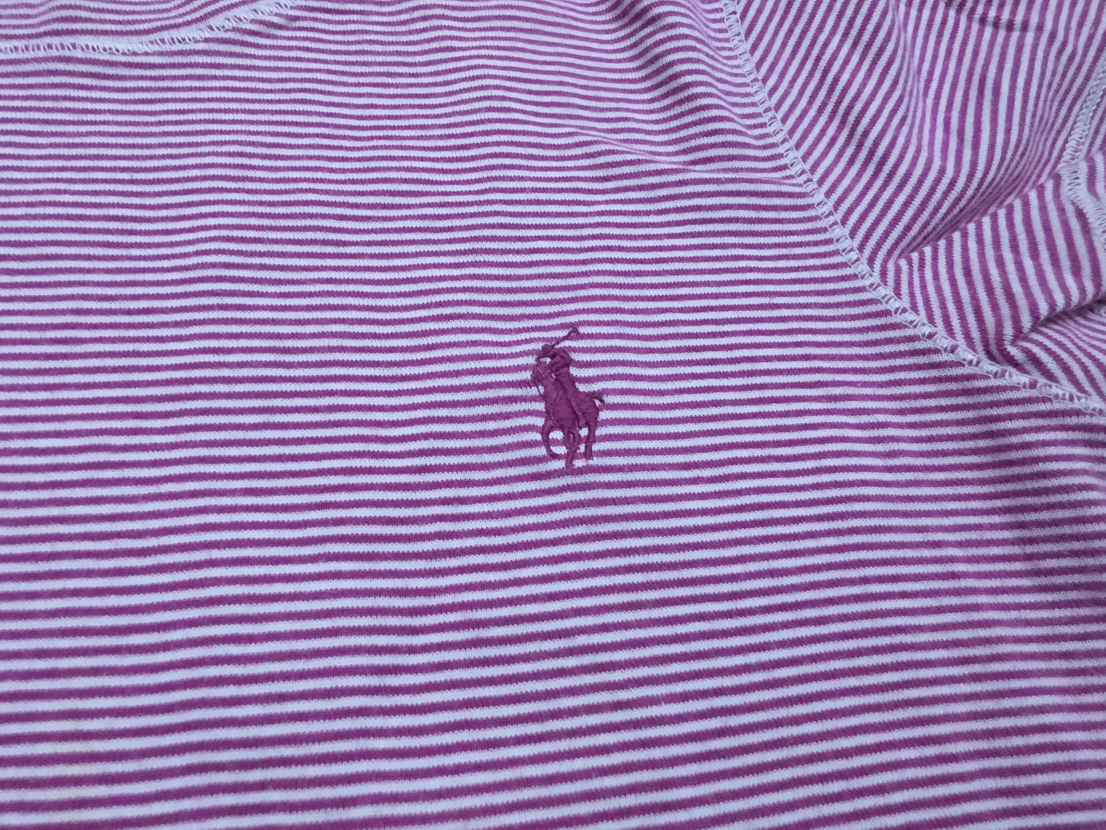 Playera Ralph lauren de Mujer rayada color rosa