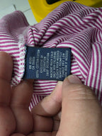 Playera Ralph lauren de Mujer rayada color rosa