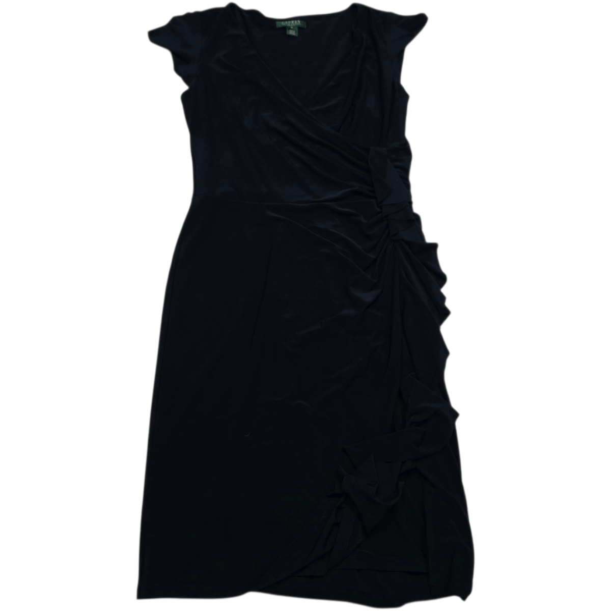 Vestido Ralph lauren de Mujer talla 12 color azul profundo manga corta