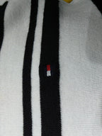 Playera Tommy Hilfiger blanca/negro rayada manga corta