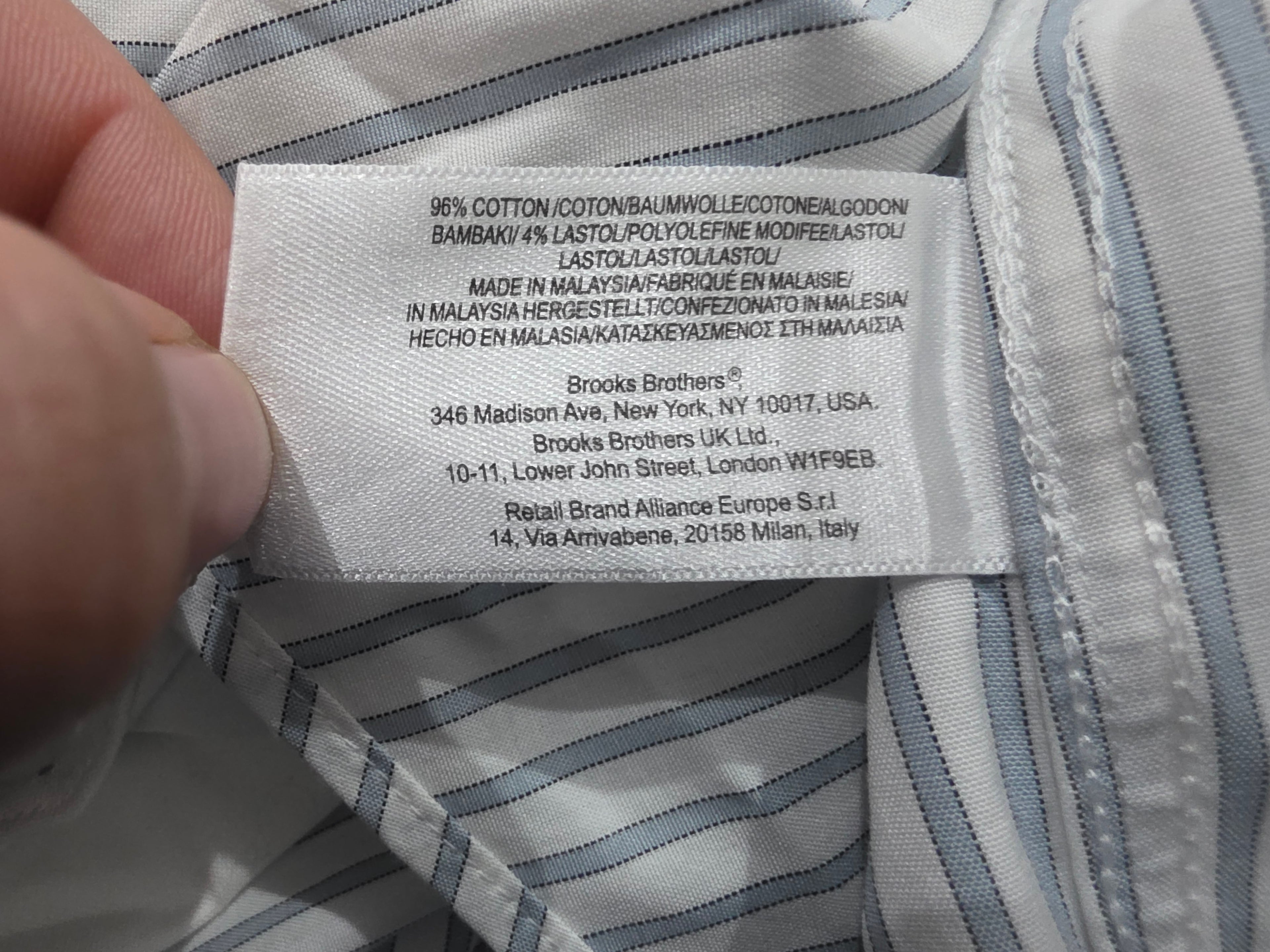 Camisa Brooks brothers de Mujer rayada talla 20