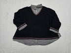 Blusa Tommy Hilfiger negra/gris de Mujer talla 3X