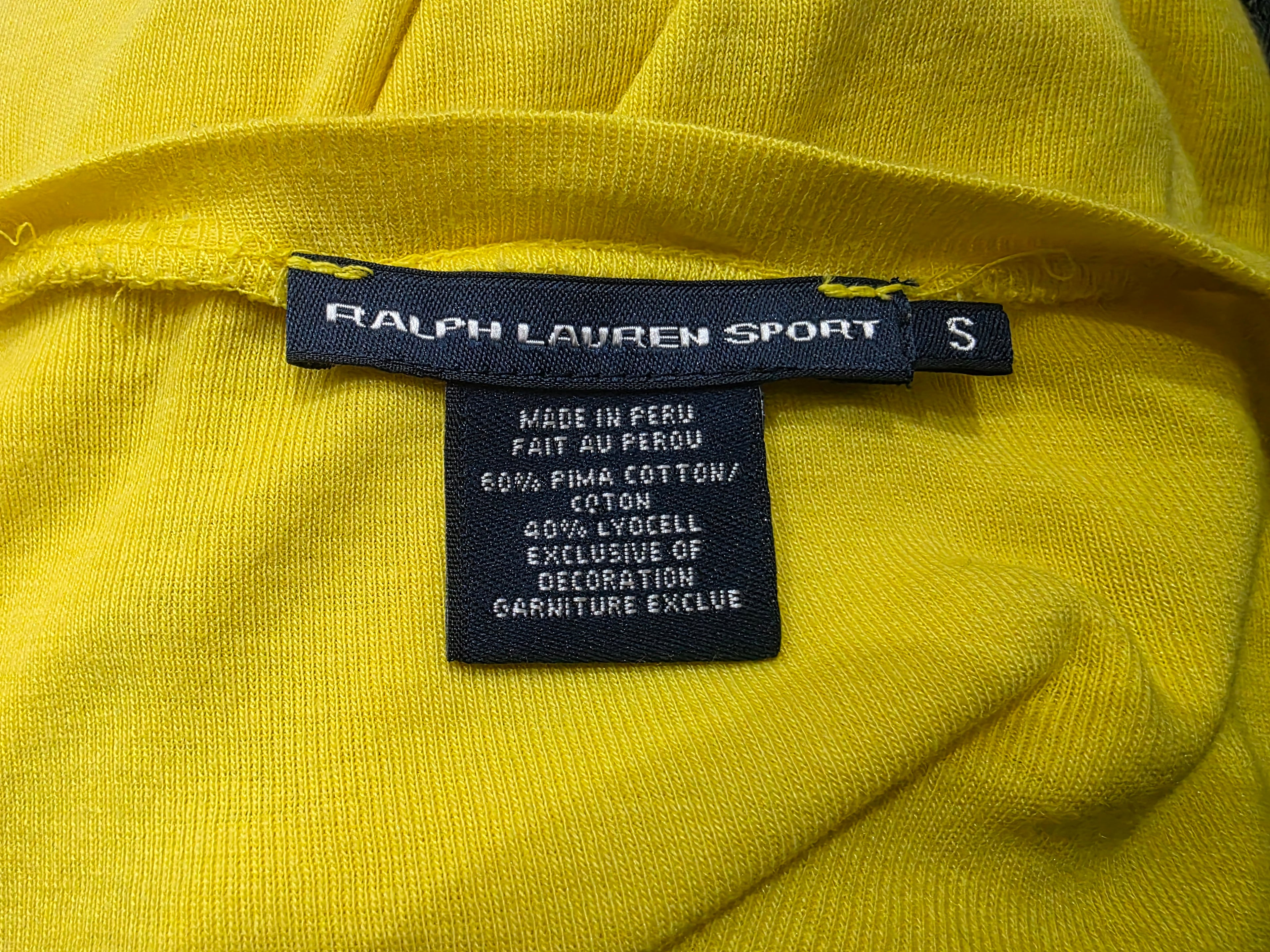 Playera Ralph lauren Sport manga larga color amarillo de Mujer
