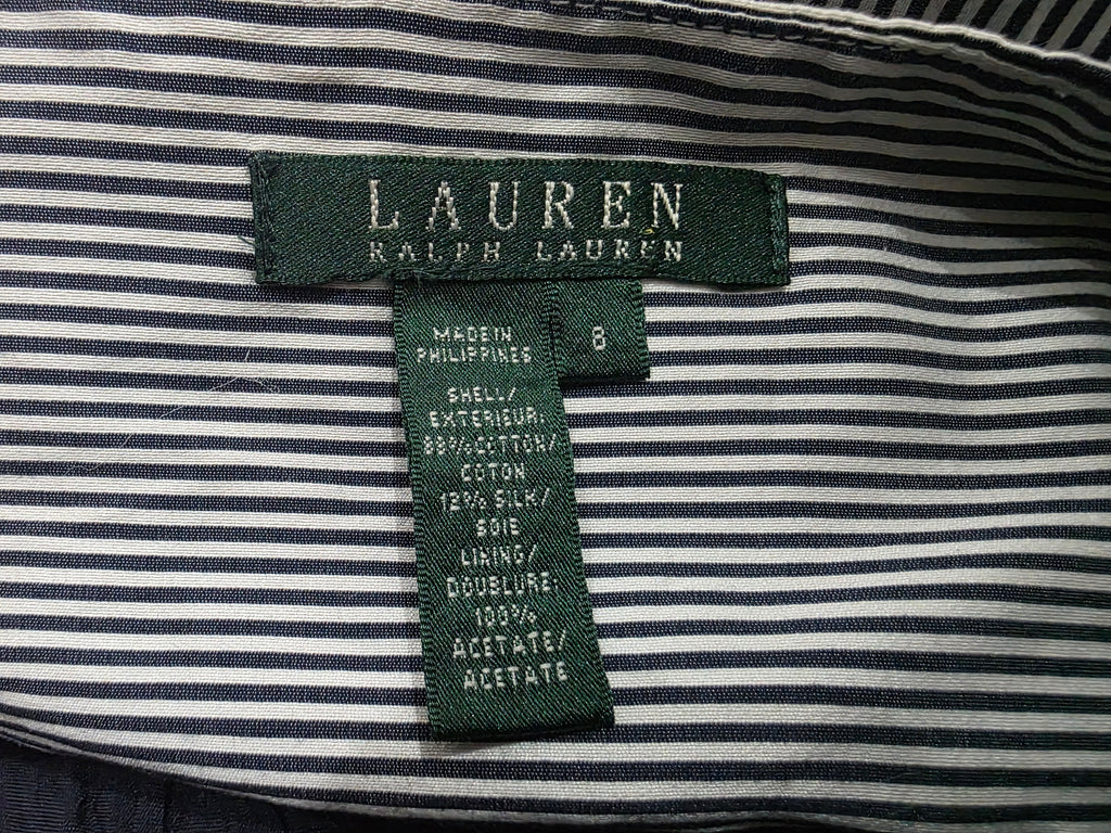 Falda Ralph Lauren de Mujer talla 10 rayads azul/blanco