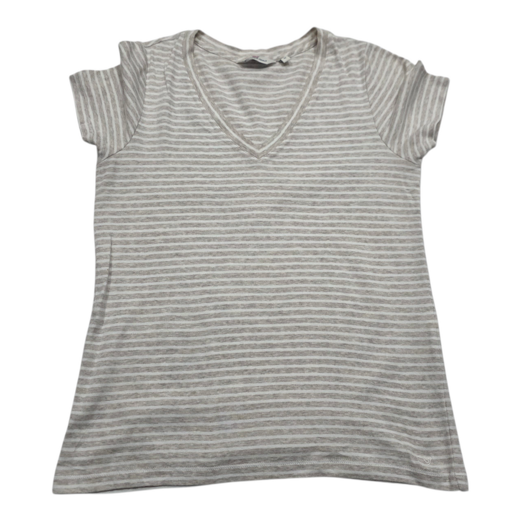 Playera Vineyard Vines Mediana de Mujer rayada M cafe claro